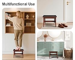 One Step Stool for Adults Seniors with Non-Slip