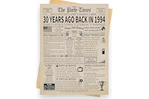 WOWBEFUN Happy 30th Birthday Card, for Her, 30th Birthday Decorations, for Women, 30th Birthday Gift, for Men, Unique Gifts Ideas, for Him, for 30 Year Old, Greeting Card, Back In 1994