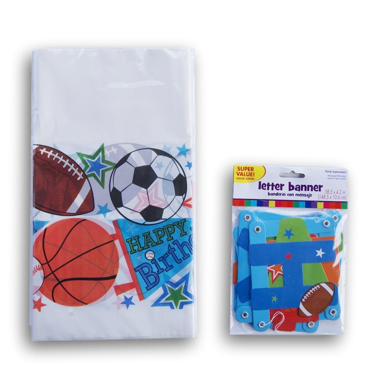 Best sports theme table cloth