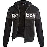 Reebok Mens Sherpa Hoodie - Active Performance Softshell Fleece Warm Outdoor Sherpa Lined Hoodie Zip Up Sweatshirt for Men