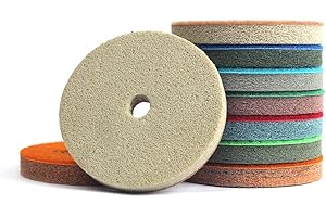 4 Inch Sponge Fiber Polishing Pads for Marble Granite Stone Cleaning polishing-7 PCS Set