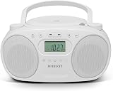Roberts ZOOMBOXFM AM/FM CD Boombox with Bluetooth White view 1