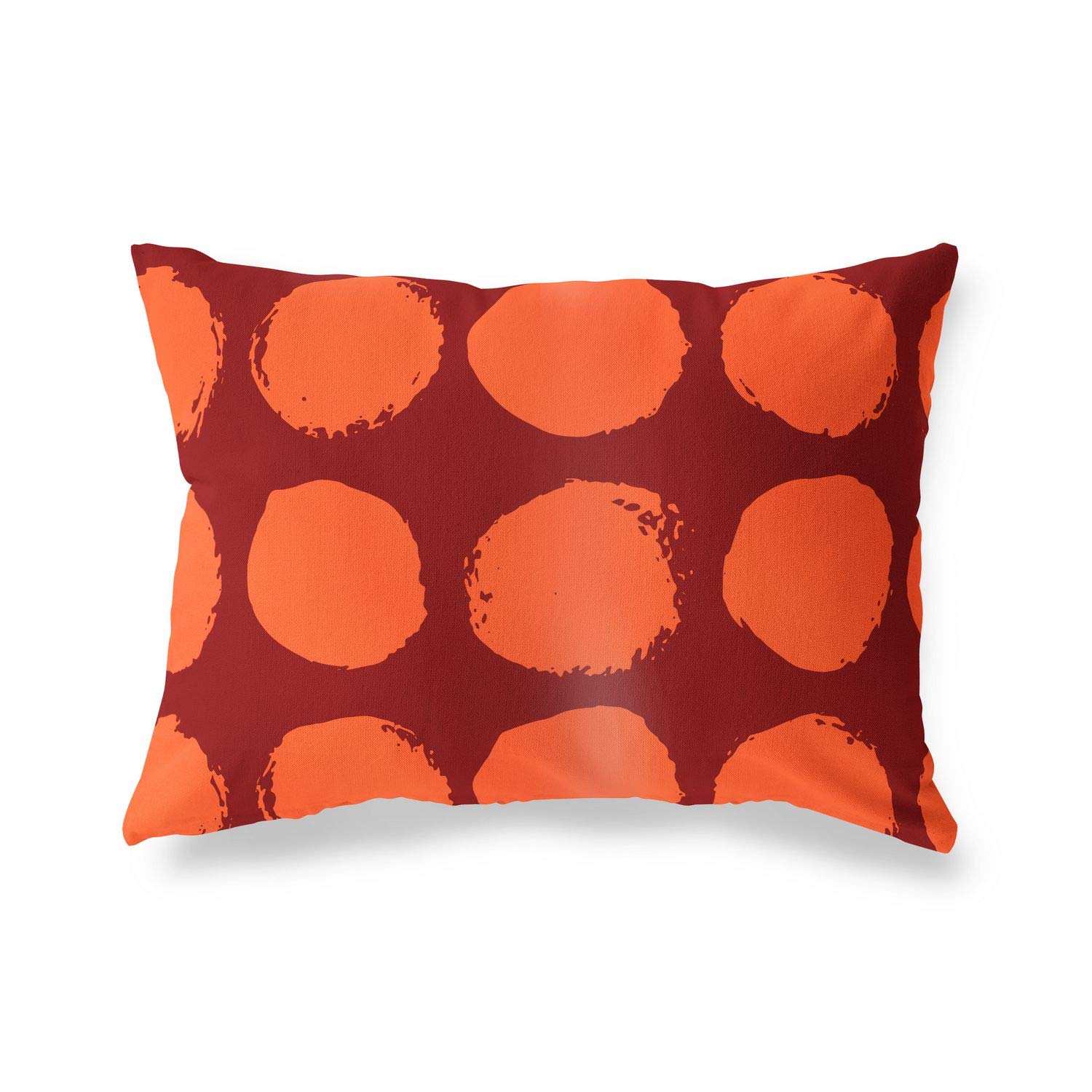 BonaMaison Decorative Cushion Cover, Orange Bordeux Throw Pillow Covers, Home Decorative Pillowcases for Livingroom, Sofa, Bedroom, Size: 45X60 Cm - Designed and Manufactured in Turkey