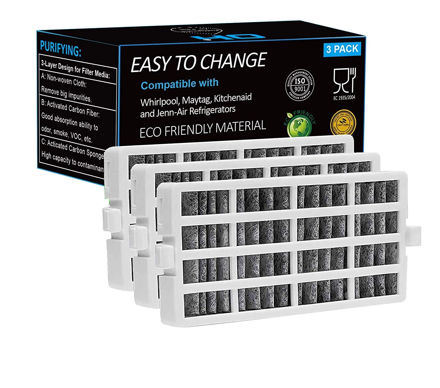 Best Upsante Refrigerator Water Filter W10295370a