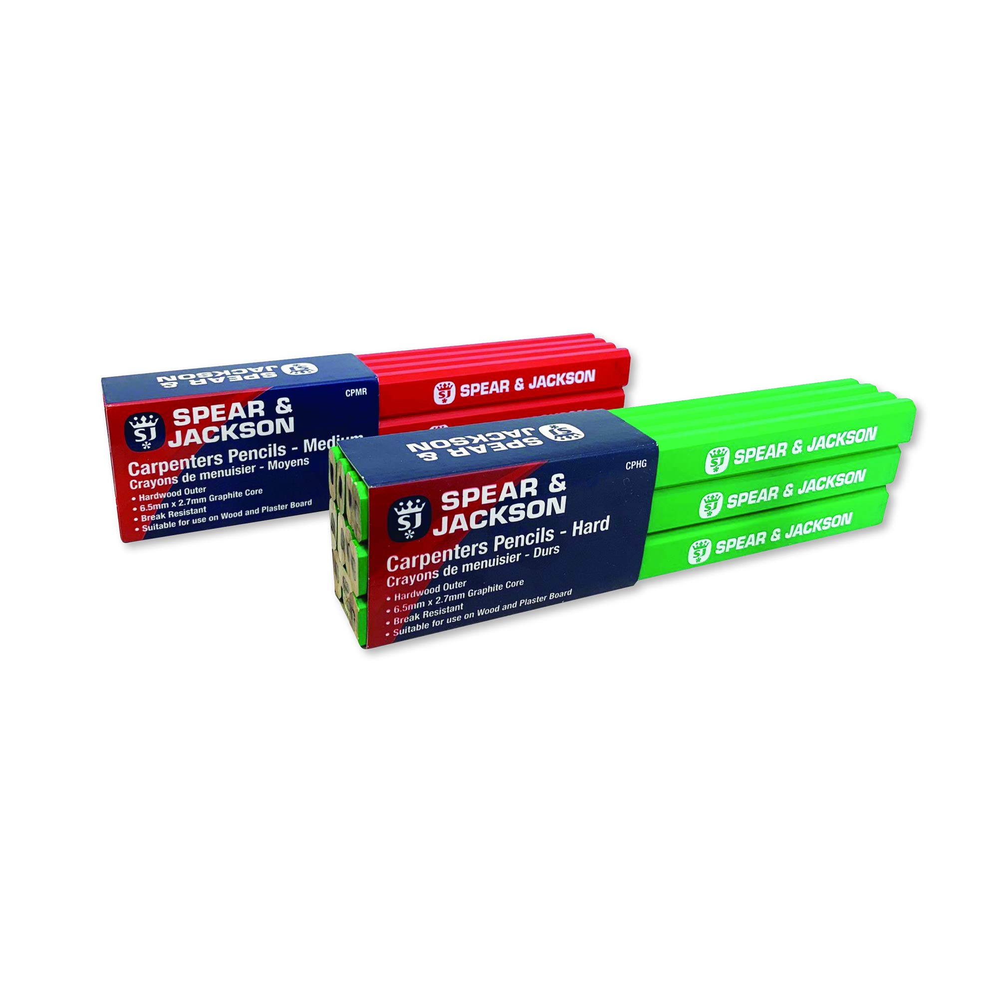 Spear & Jackson CPHG Carpenters Pencils - Hard