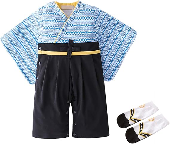 Amazon Co Jp Yilaku 袴 ロンパース ベビー 着物 カバーオール 浴衣 甚平フォーマル 和服 青海波 靴下付き ベビー服 ひな祭り 盂蘭盆 菊の節句 桃の節句 お宮参り 七五三 出産祝い 子供の日 花火大会 服 ファッション小物