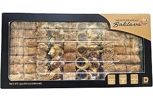 Mediterranean Baklava with Honey, 35.3 Ounce (2.2 Lb) 1Kg