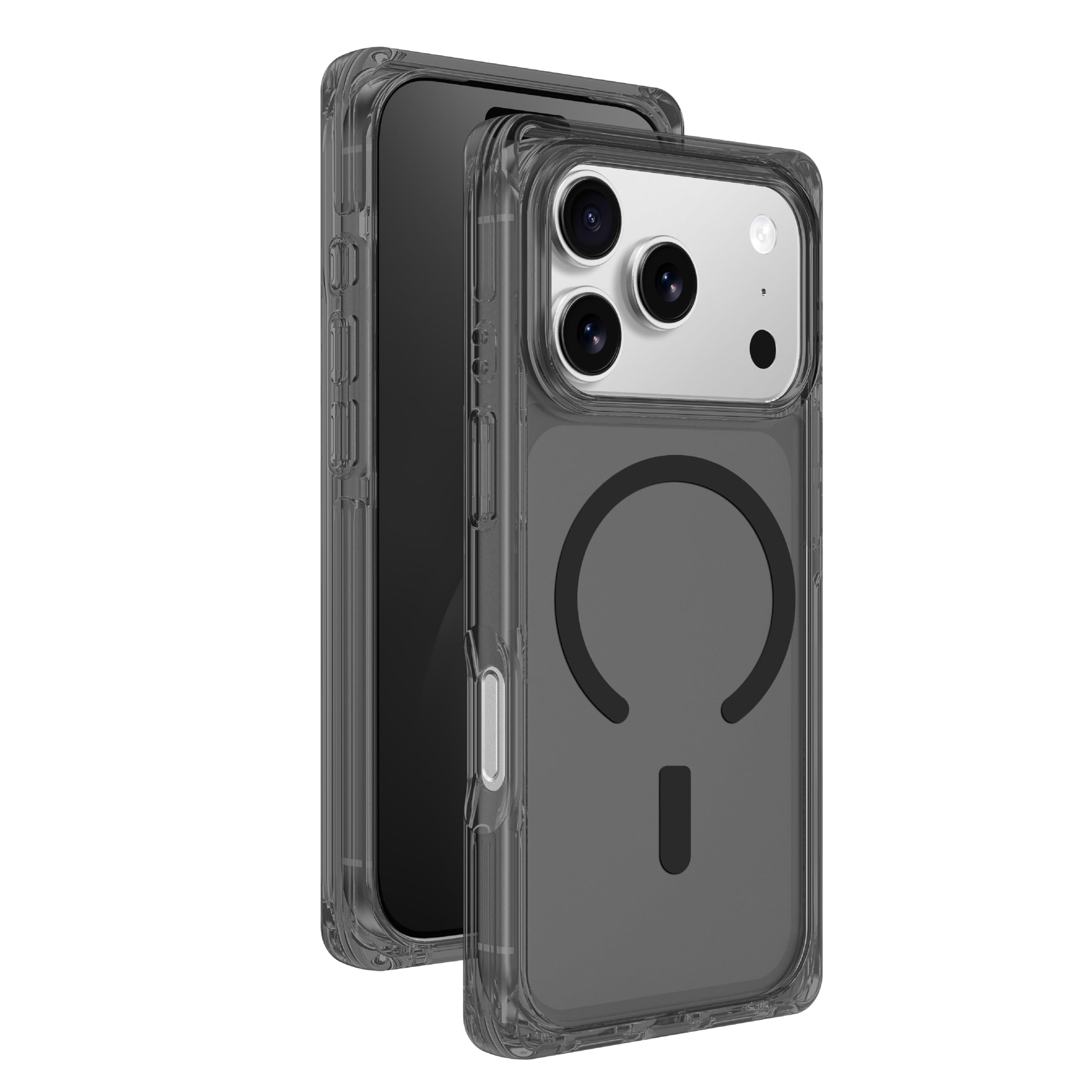 AMAZINGthing for iPhone 17 Pro [Omni Case], Designed for MagSafe Accessories, 10FT Drop Proof, Magnetic Phone Cover with Bumper Protection, Anti Yellowing, Transparent, Clear Black