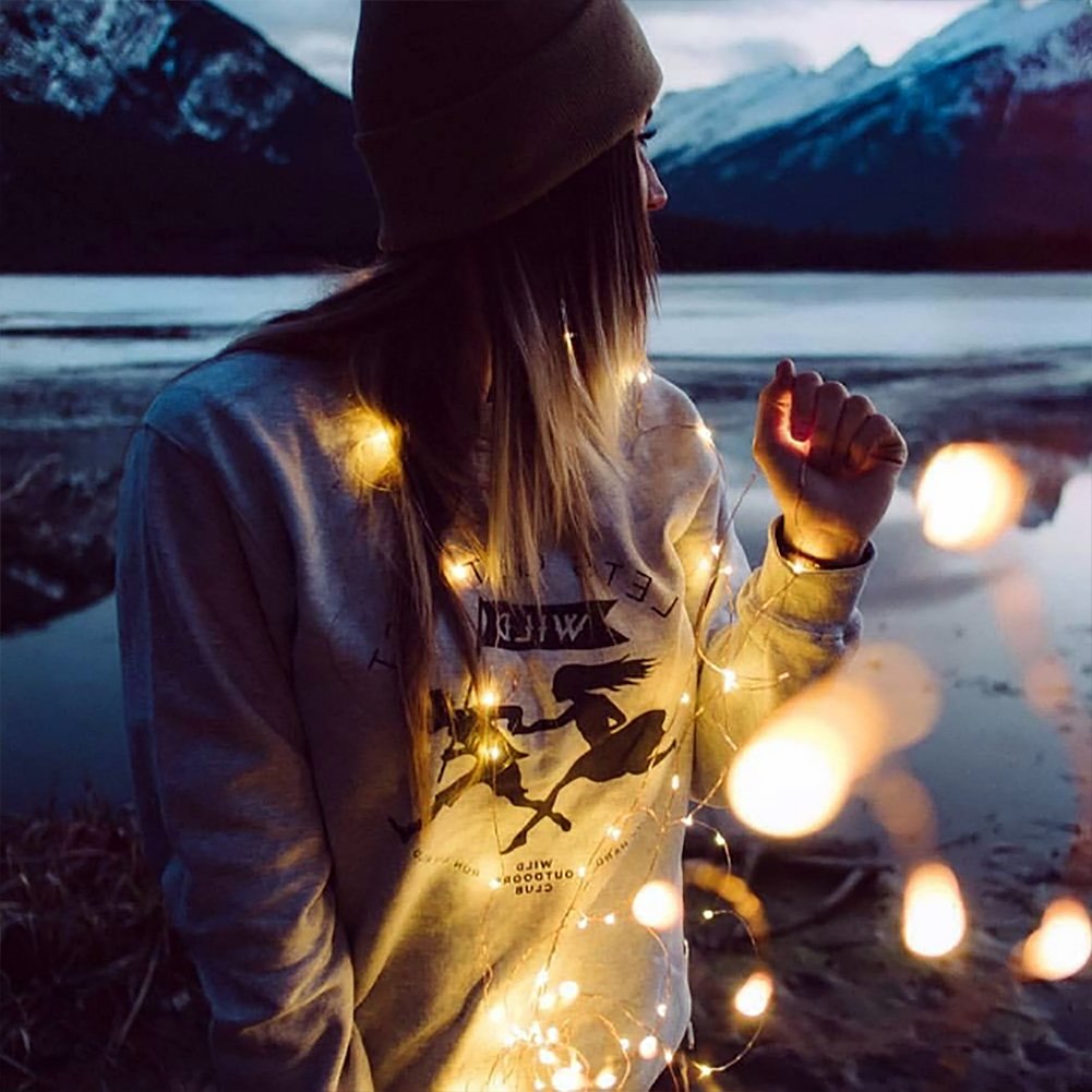 Led String Lights, KEFU 3-Meters 30 LEDS Star Starry Copper Wire Fairy String Lights For Holiday Party Wedding Christams Decoration (yellow)