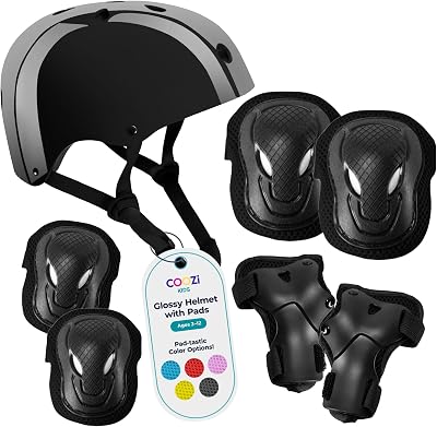 Niftii COOZi Kids Helmet and Pad Set 7 in 1 Adjustable Protective Gear