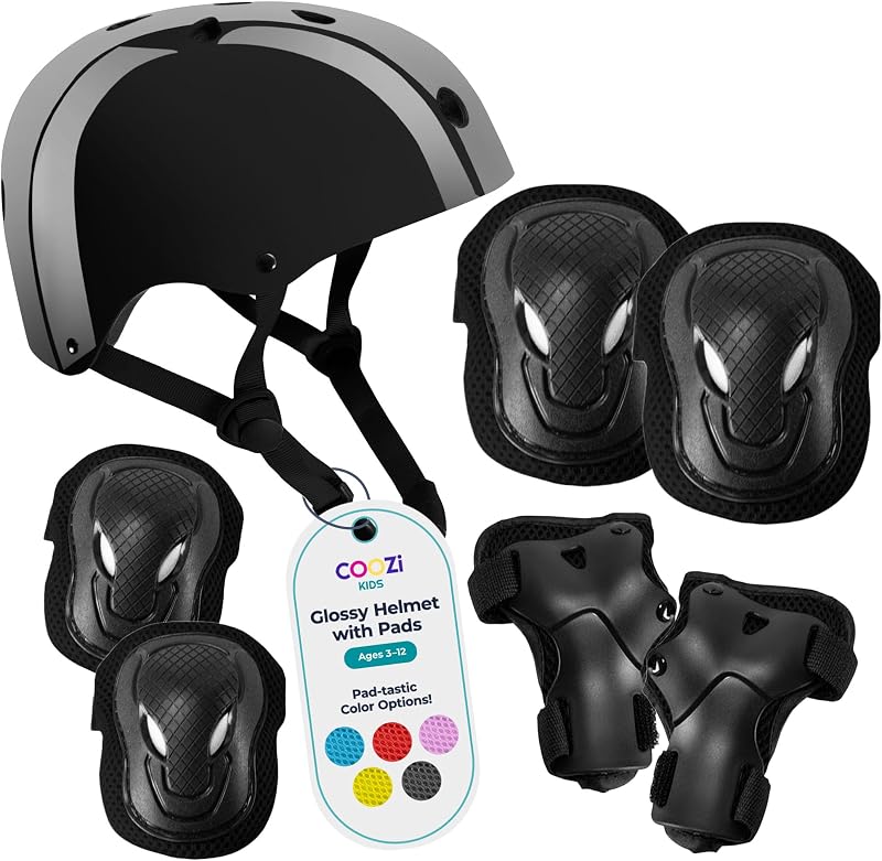 Niftii COOZi Kids Helmet and Pad Set 7 in 1 Adjustable Protective Gear