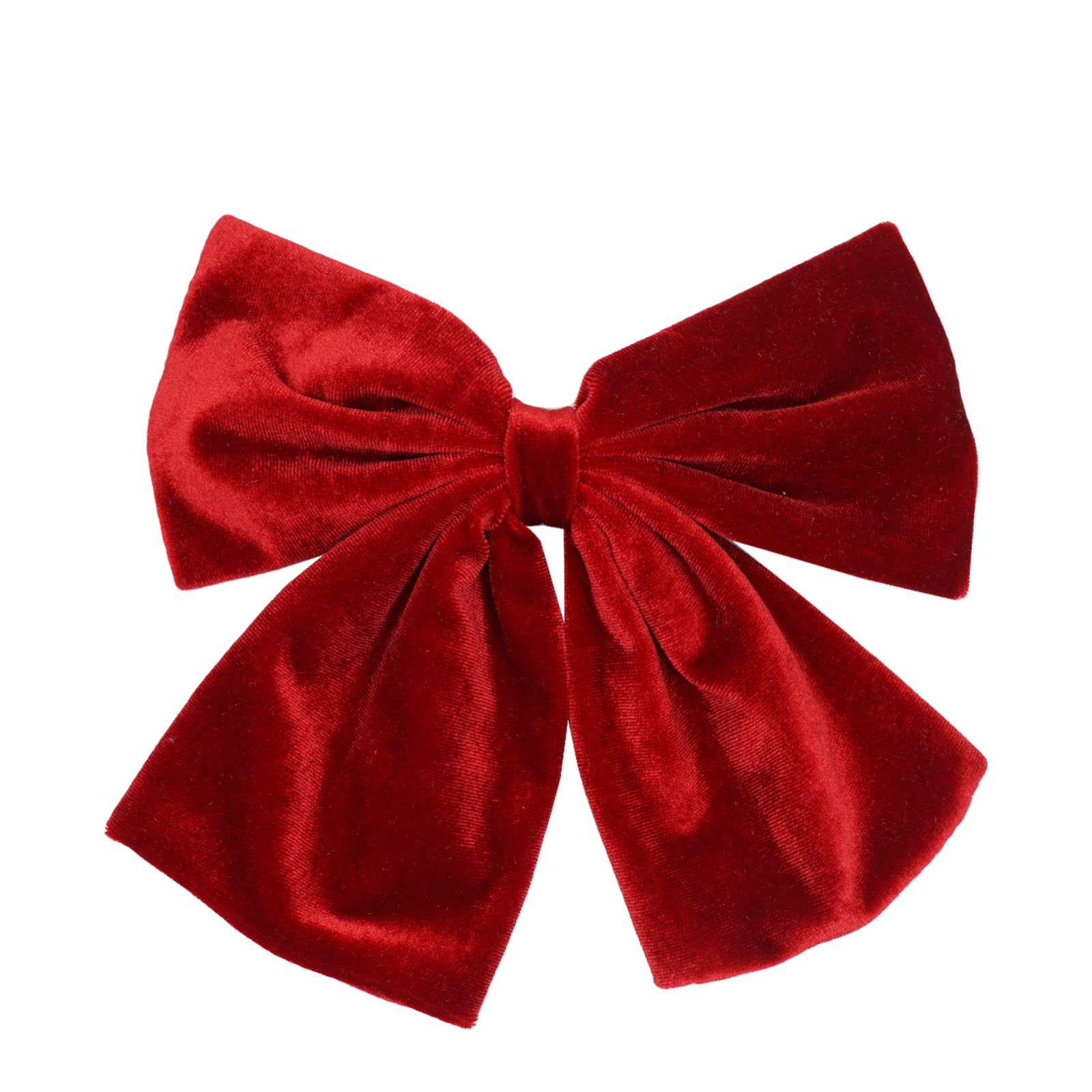 Ling & Bai Women Girls 8 Inch Large Velvet Hair Bows Clip Big Hair Bow Alligator Barrettes for Kids Teens (Red)