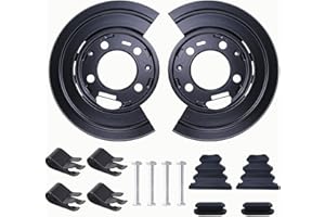 LEVANLIGHT Rear Brake Backing Dust Shield Backing Plates Compatible with 1999-2015 Ford Excursion F250 F350 F450 F550 Super D