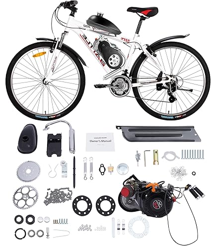 Stroke Engine Gas Powered Bicycle Kit Amazon E Bike Kit 80CC