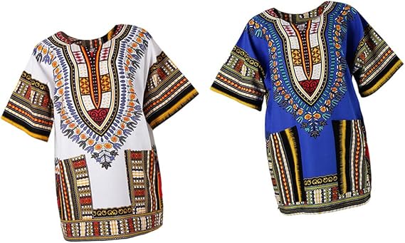 Amazon Co Jp Yotijar 2個 個メンズダシキシャツアフリカンフェスティバルヒッピー服カフタンポンチョ 服 ファッション小物