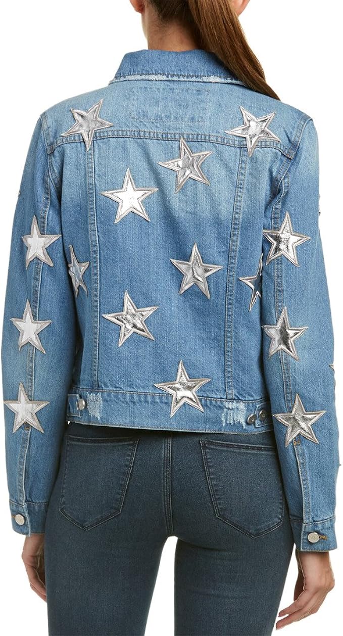 bagatelle star patch denim jacket