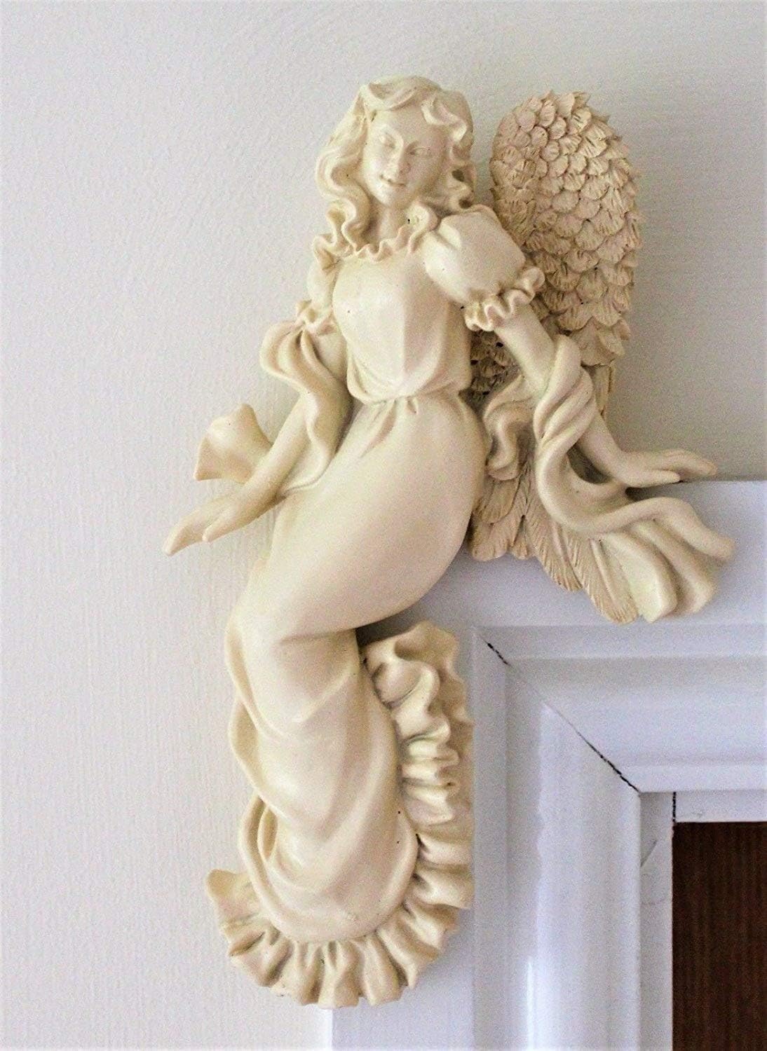 HOME HUT Door Frame Angel Wings Wall Sculpture Ornament Garden Home