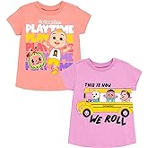 CoComelon JJ Cody Nina 2 Pack T-Shirts Infant to Toddler