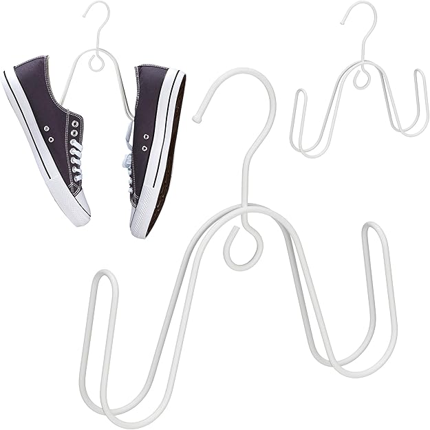 Relaxdays 3 x shoe hangers, for 1 pair of shoes, spacesaving hanging