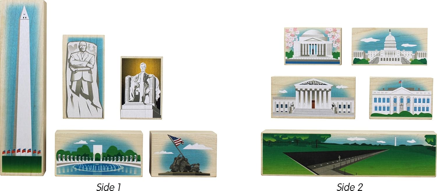 Best Maple Landmark Wooden Building Blocks