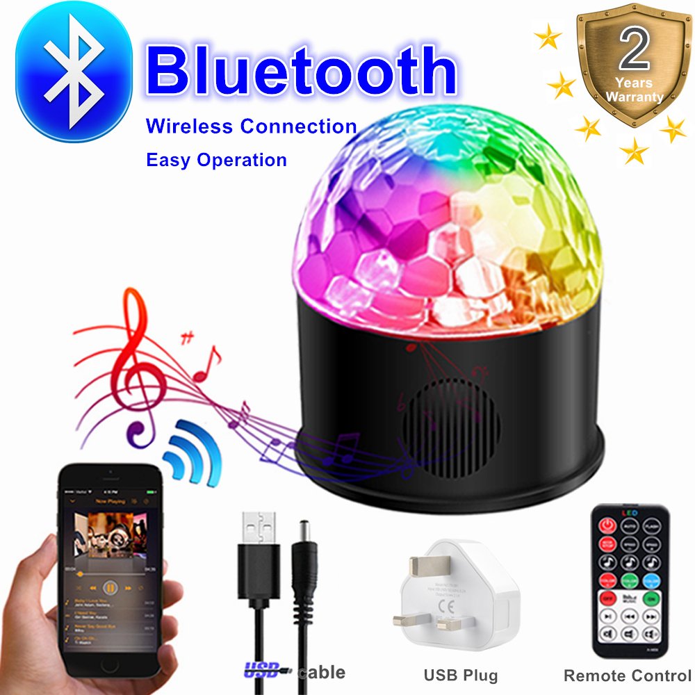 Disco Ball Disco Lights Party Lights Bluetooth Speaker Usb Powered
