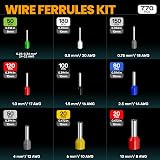SOMELINE Ferrule Crimping Tool Set 9 Types 0.25-10 mm2 Electricians Tools view 4