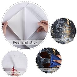 Marble Black Contact Paper Peel and Stick