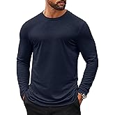 COOFANDY Mens Long Sleeve T Shirts Casual Crew Neck Tee Shirts Lightweight Soft Pullover Tops