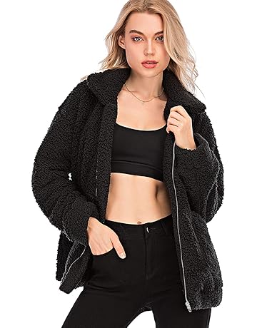 black cropped fuzzy jacket