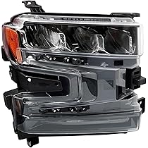 ACANII - For [Halogen W/o LED] 2019-2021 Chevy Silverado 1500 Black LED SwitchBack Tube Headlights Headlamps Left Right - Foto 7