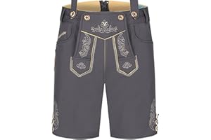 Steigenhöfer Manufaktur Lukas – Men Bavarian Softshell Shorts with Suspenders - Lederhosen Oktoberfest Outfit