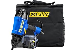 Estwing ECN90 Pneumatic 15 Degree 3-1/2" Coil Framing Nailer with 1/4" NPT Industrial Swivel Fitting and Bag