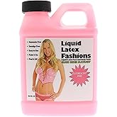 Fluorescent Pink 8 Oz - Liquid Latex Face and Body Paint, Black Light UV Reactive GLOW, Ammonia Free, Pink Panther, Cheshire Cat, Perfect for Halloween, Cosplays, Concerts!