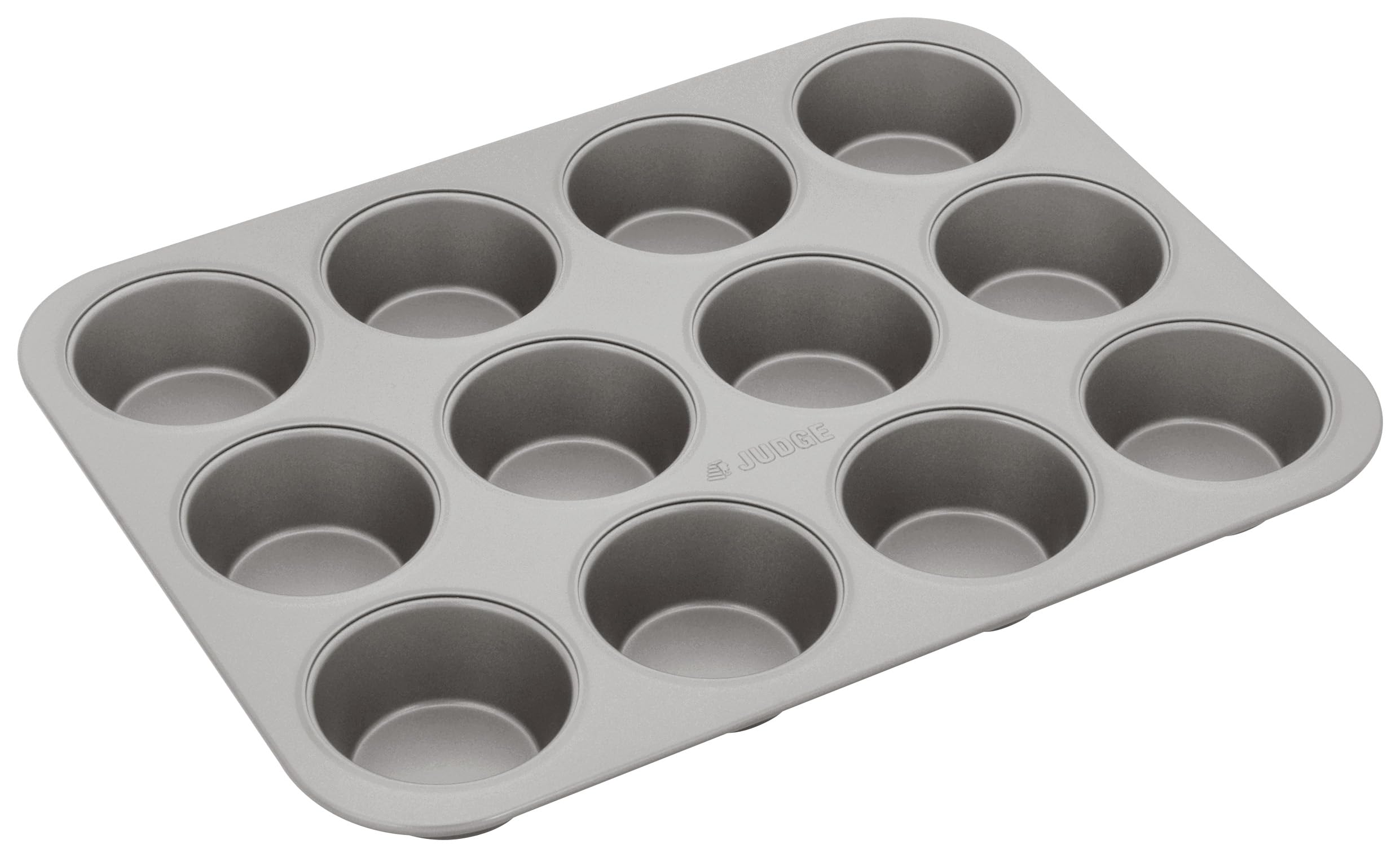 Judge Non-Stick Cupcake or Muffin Tin with 12 Cups, Dishwasher Safe, 35cm x 26cm x 3cm — image 1
