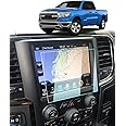 BIXUAN Ram 2021 Screen Protector Foils for 2019-2021 Ram Trucks 1500 Big Horn/Ram 1500 Rebel/Ram 1500 Laramie Uconnect 8.4In Navigation Display Touch Screen 9H Hardness Glass Screen Protective Film