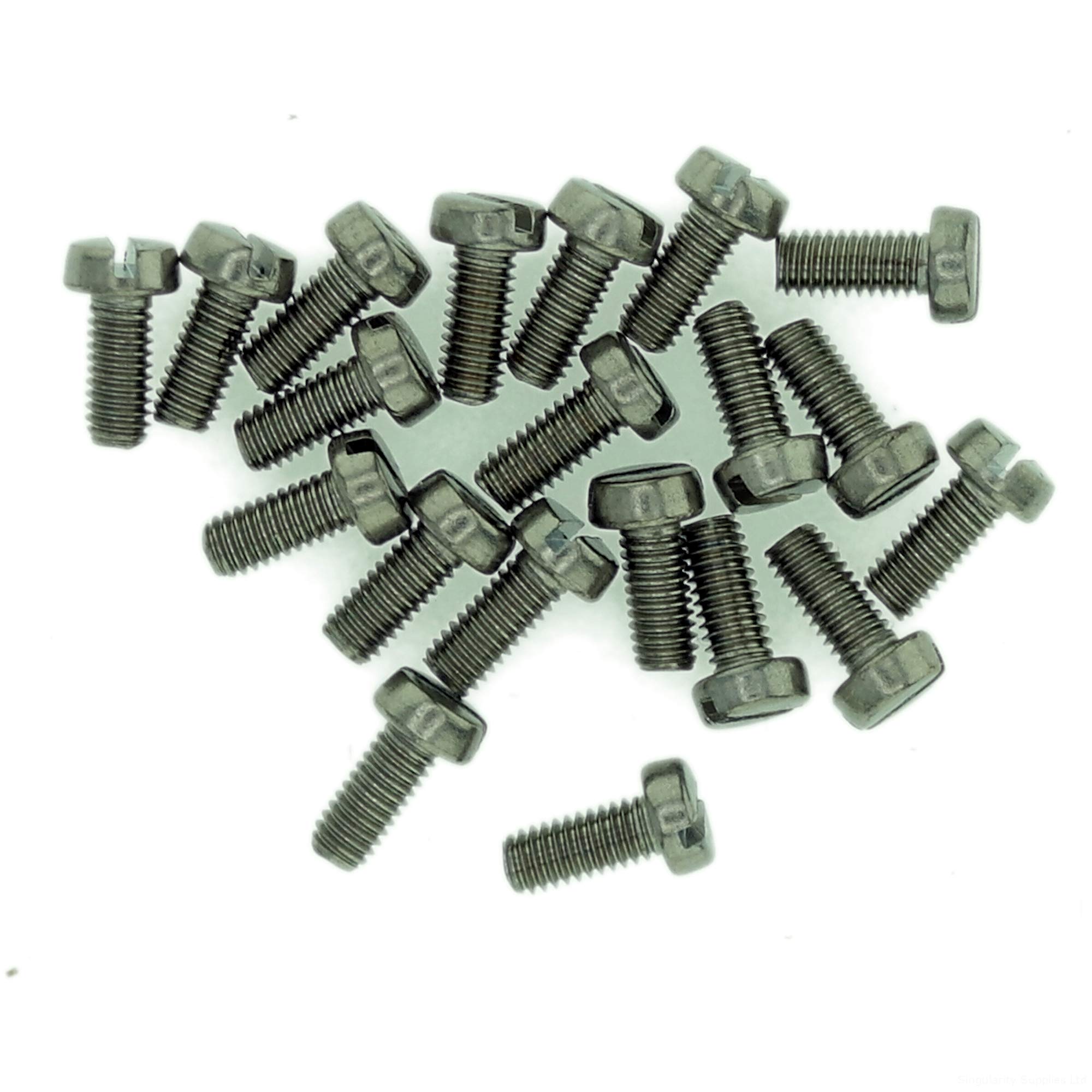 M3.5 (3.5mm x 5mm) Slot Cheese Machine Screw (Bolt) - Stainless Steel (A2) (Pack of 20)