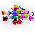 2ML Silicone Containers 100pcs Non-Stick Containers Multi Use Storage Jars Assorted Colors