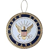 Navy Heroes Series Holiday Ornament - Officially Licensed Navy Medallion-Die Cast Metal