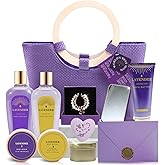 Spa Luxetique Gift Baskets for Women, Mothers Day Gifts for Mom, 11pcs Lavender Sets, Relaxing Bath Sets for Women, Christmas Gifts for Her