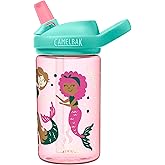 CamelBak Eddy+ Kids Water Bottle with Bite Valve Straw, Leak‑Resistant Easy Sip Design for Everyday Hydration, 14oz