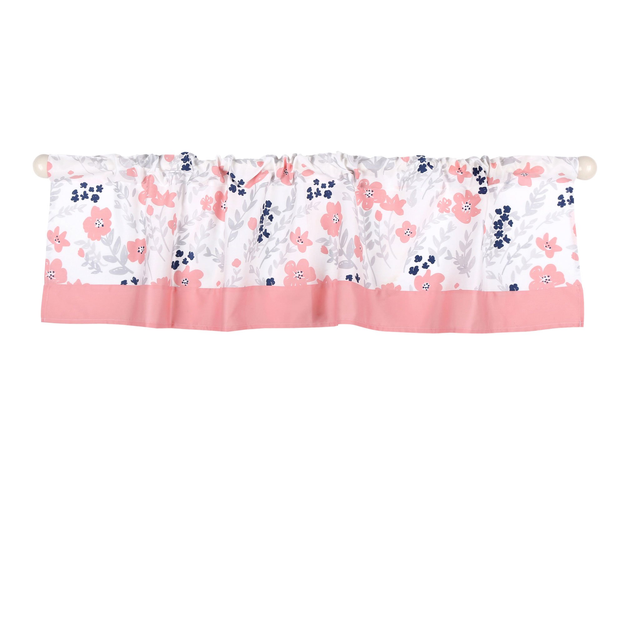 Amazon.com : Coral Pink, Grey and Navy Floral 3 Piece Crib