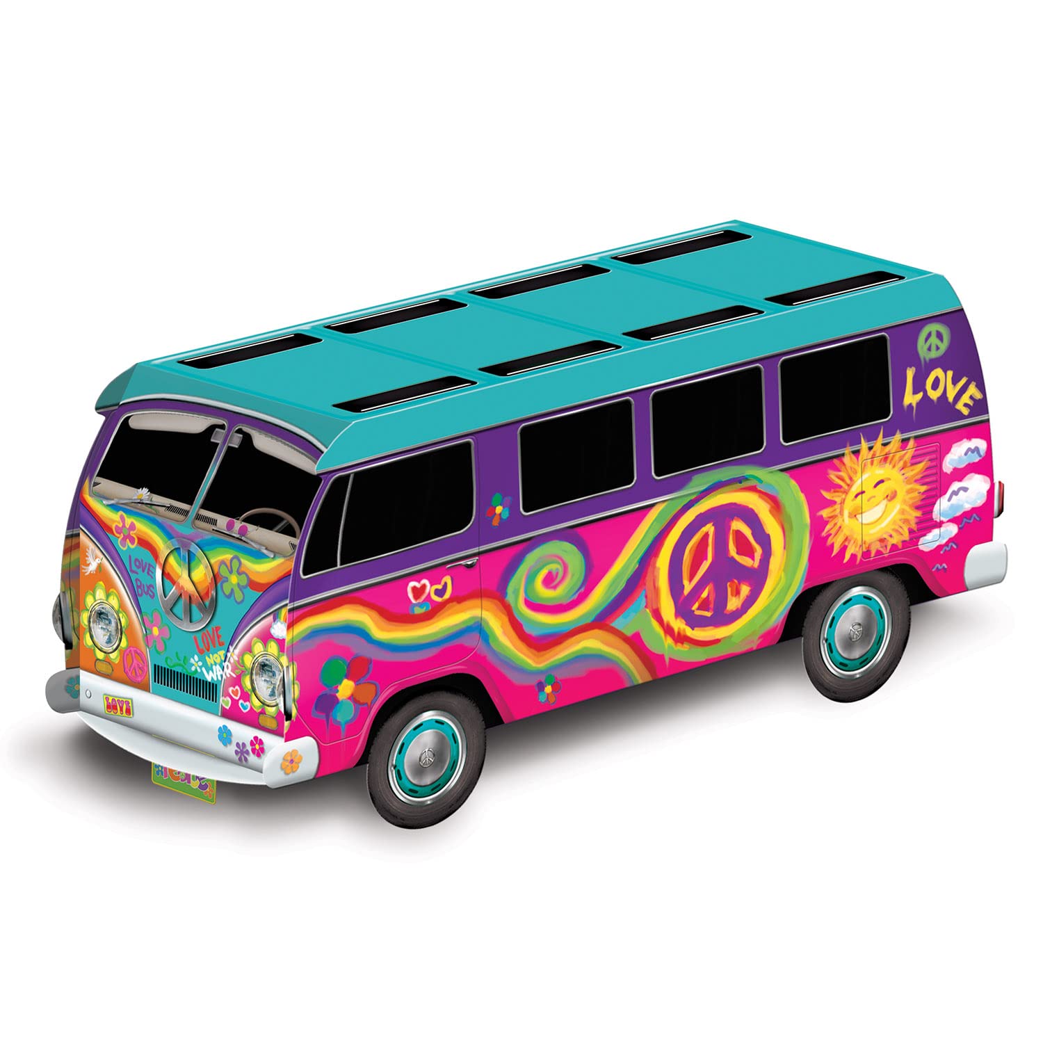 Beistle 60's Bus Centerpiece