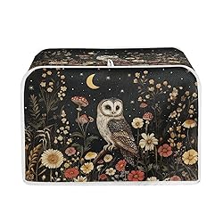 Talayituse Owl Daisy Mushroom Moon Print 2 Slice
