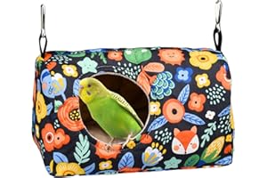 ShuRung Bird Warm Bed - Parrot Sleeping Nest & Hideaway Cave for Cockatiels, Parakeets, Budgies & Lovebirds