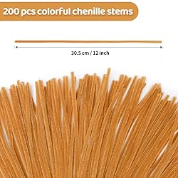 Eppingwin 200pcs Pipe Cleaners, Light Coffee Pipe