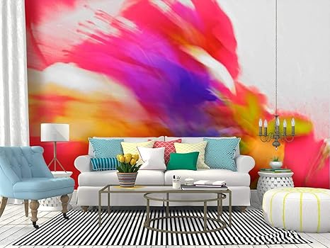 Amazon Com Wall Mural Nature Abstract Vibrant Bold Coloured Pantones Floral Beauty Stock Peel And Stick Wallpaper Self Adhesive Wallpaper Large Wall Sticker Removable Vinyl Film Roll Shelf Paper Home Decor Home Kitchen