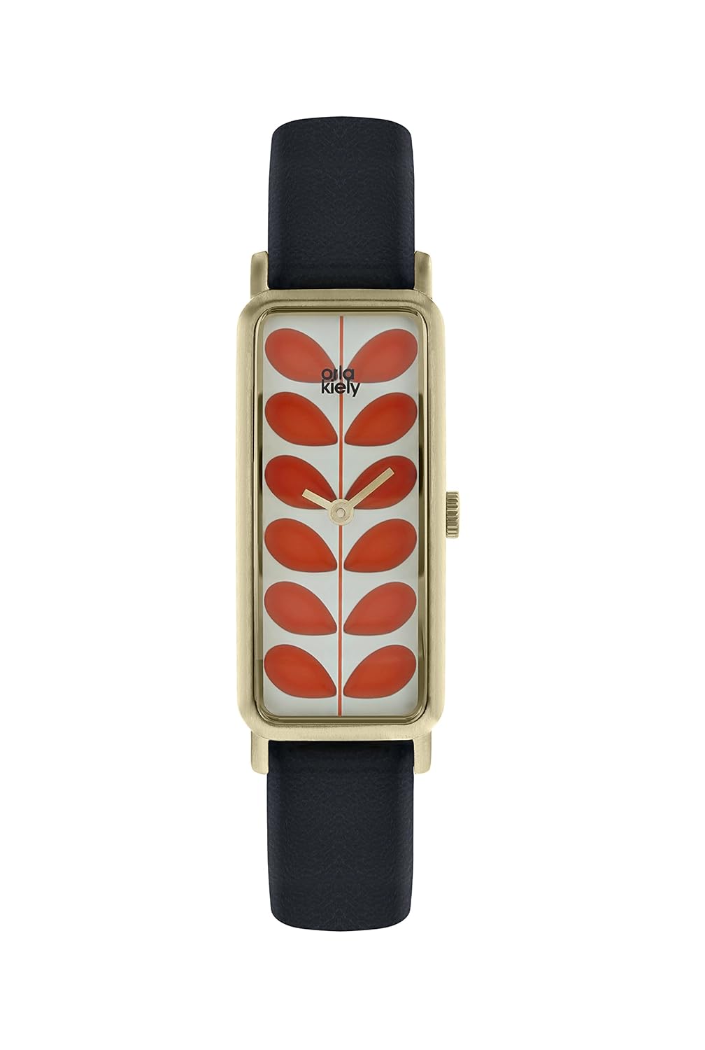 Orla Kiely Womens Analogue Classic Quartz Watch with Leather Strap
