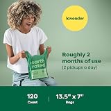 Earth Rated Dog Poo Bags with Handles Lavender Scented Leakproof 120 Bags view 6