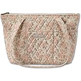 Bella Taylor Small Tote, Quilted Purse for Women, Lightweight Fabric Handbag, 10 Pockets, Zip Top