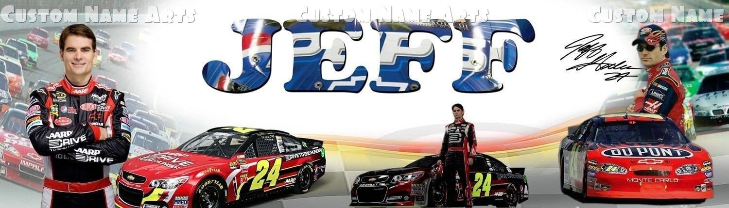 Amazon Com Personalized Nascar Jeff Gordon Banner Birthday Poster